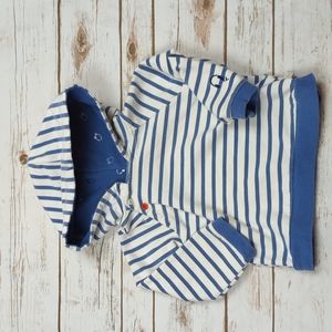 Rosie Pope Blue/White Striped Pullover 18M